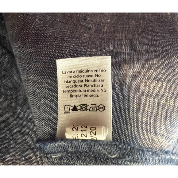 Vineyard Vines Women's Linen Chambray Tiered Tassel Dress Swim Coverup Size M - Picture 8 of 15